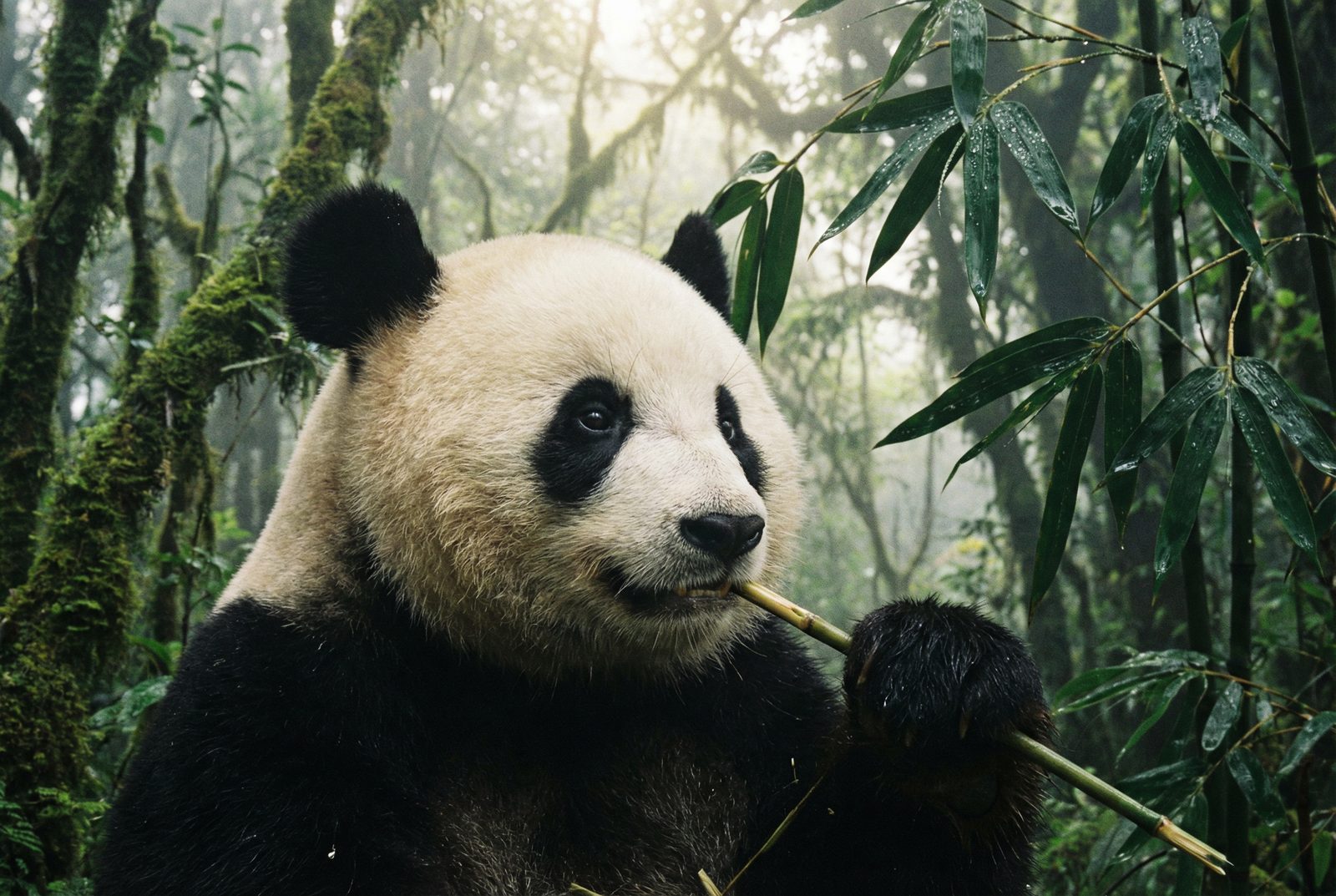 麻豆熊猫吃竹子视频